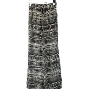 Denimlicious Black & White Print Boho Wide Leg Lounge Pants Women Sz S